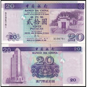 MACAO 20 Patacas 1999