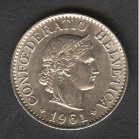 SWITZERLAND 10 Rappen 1961