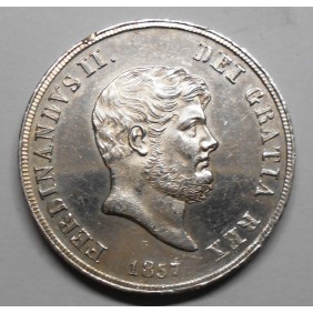 FERDINANDO II PIASTRA 1857 AG