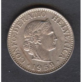 SWITZERLAND 10 Rappen 1959