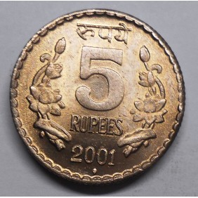 INDIA 5 Rupees 2001 B