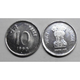 INDIA 10 Paise 1990 B