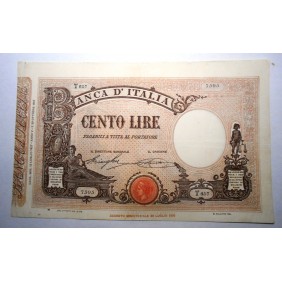 100 Lire Matrice 12.07.1927