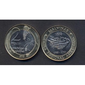 ARGENTINA 2 Pesos 2012...