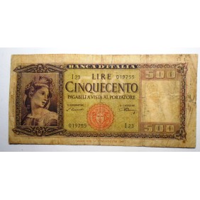 500 Lire 1947 ITALIA ORNATA...