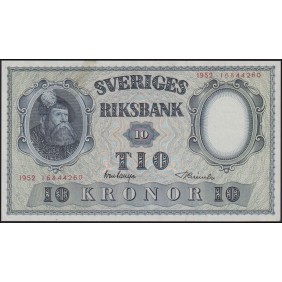 SWEDEN 10 Kronor 1952