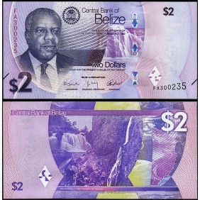 BELIZE 2 Dollars 2025