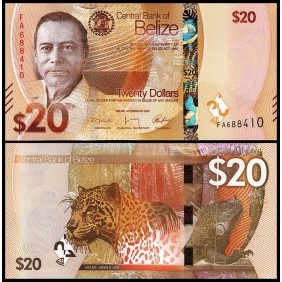 BELIZE 20 Dollars 2025
