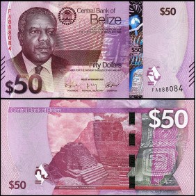 BELIZE 50 Dollars 2025