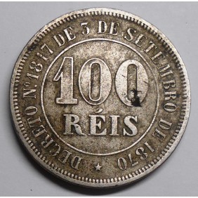 BRAZIL 100 Reis 1885