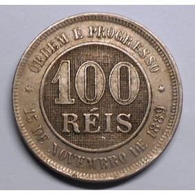 BRAZIL 100 Reis 1896