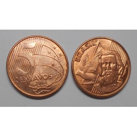 BRAZIL 5 Centavos 2004