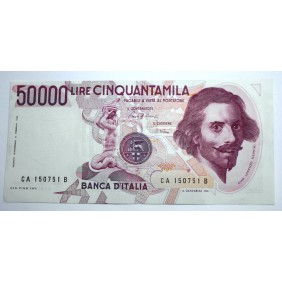 50.000 Lire Bernini 1° Tipo...