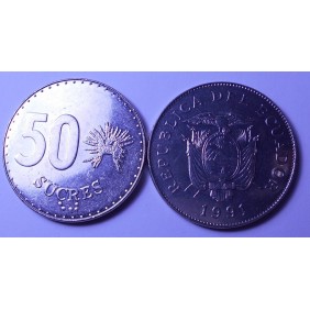 ECUADOR 50 Sucres 1991