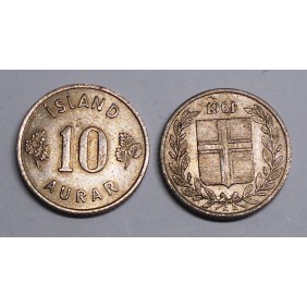 ICELAND 10 Aurar 1961