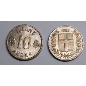 ICELAND 10 Aurar 1965