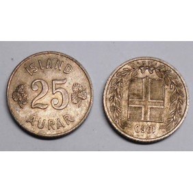 ICELAND 25 Aurar 1960