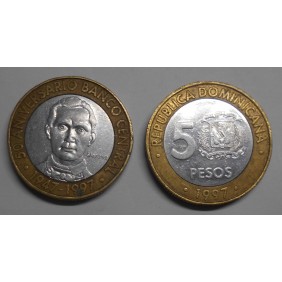 DOMINICAN REPUBLIC 5 Pesos...
