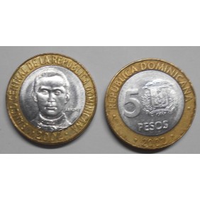 DOMINICAN REPUBLIC 5 Pesos...