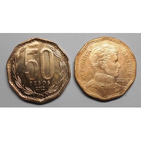 CHILE 50 Pesos 2012