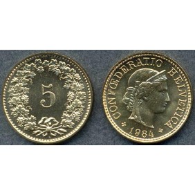 SWITZERLAND 5 Rappen 1984...