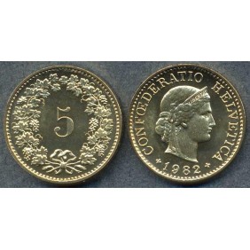 SWITZERLAND 5 Rappen 1982...