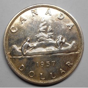 CANADA 1 Dollar 1957 AG