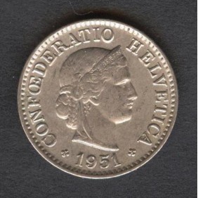 SWITZERLAND 5 Rappen 1951
