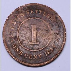 STRAITS SETTLEMENTS 1 Cent...