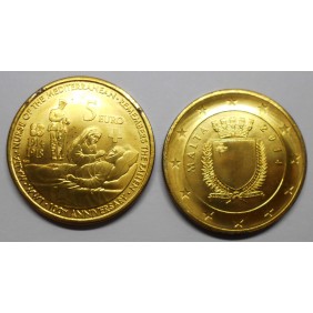 MALTA 5 Euro 2014 -100°...
