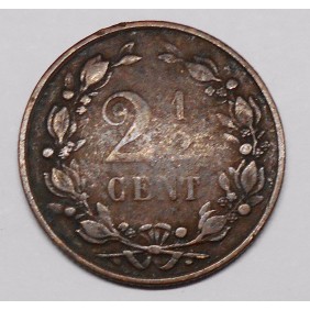 NETHERLANDS 2 1/2 Cent 1884