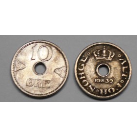 NORWAY 10 Ore 1939