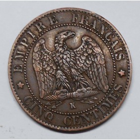 FRANCE 5 Centimes 1864 K