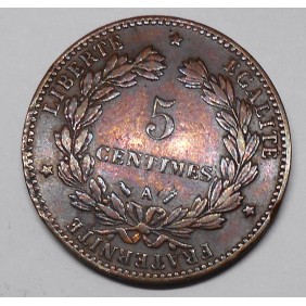 FRANCE 5 Centimes 1886 A