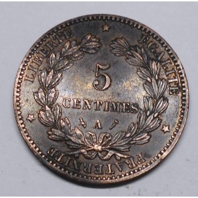 FRANCE 5 Centimes 1881 A