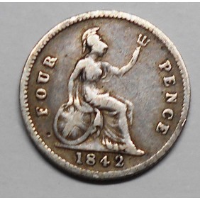 GREAT BRITAIN 4 Pence 1842...