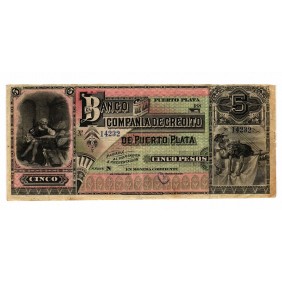 DOMINICAN REPUBLIC 5 Pesos...