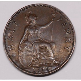 GREAT BRITAIN 1/2 Penny 1934