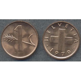 SWITZERLAND 1 Rappen 1970...