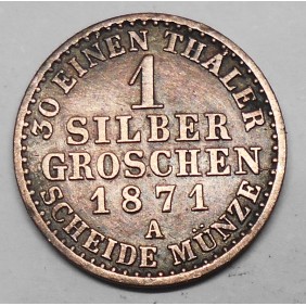 PRUSSIA 1 Groschen 1871 A - AG
