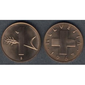 SWITZERLAND 1 Rappen 1963...