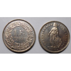 SWITZERLAND 1 Franc 1986