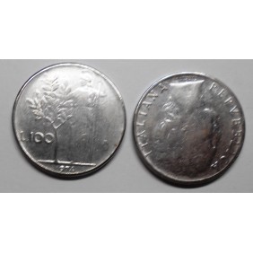 100 Lire 1974 Rovesciato 180°