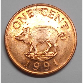 BERMUDA 1 Cent 1991