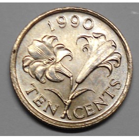 BERMUDA 10 Cents 1990