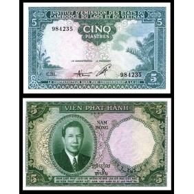 FRENCH INDOCHINA 5 Piastres...