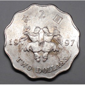 HONG KONG 2 Dollars 1997...