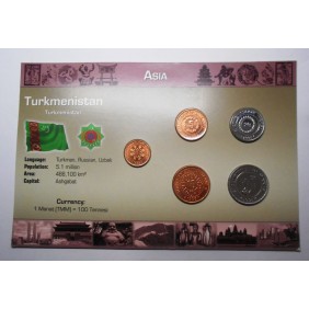 TURKMENISTAN Set coins 1993