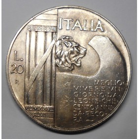20 Lire 1928 ELMETTO AG