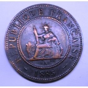 FRENCH INDOCHINA 1 Cent 1885